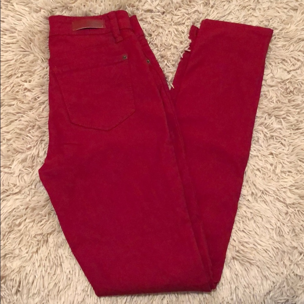 Royalty Red Stretch Skinny Pants